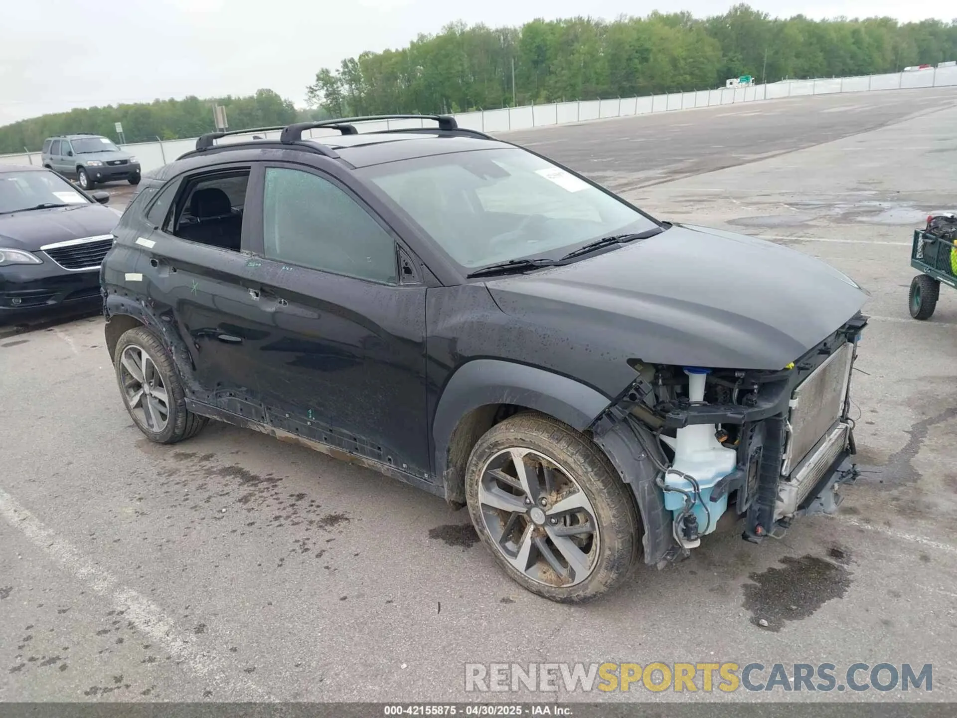 1 Photograph of a damaged car KM8K5CA58MU612172 HYUNDAI KONA 2021