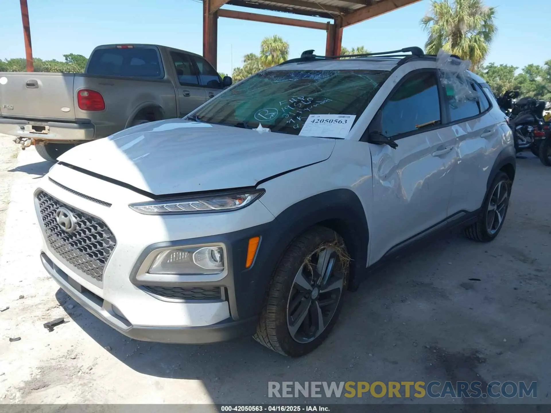 2 Photograph of a damaged car KM8K5CA58MU612723 HYUNDAI KONA 2021