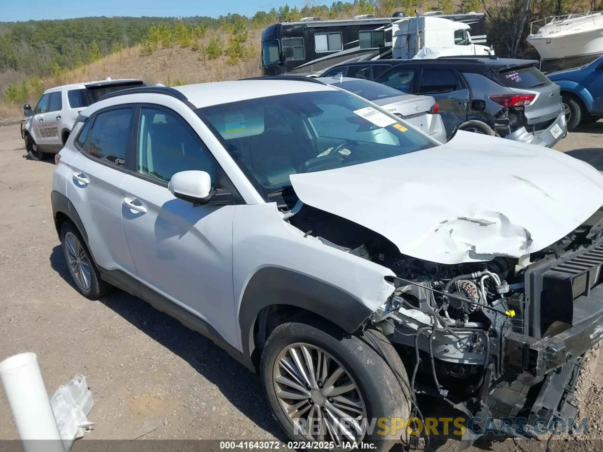 1 Photograph of a damaged car KM8K62AA4MU626591 HYUNDAI KONA 2021