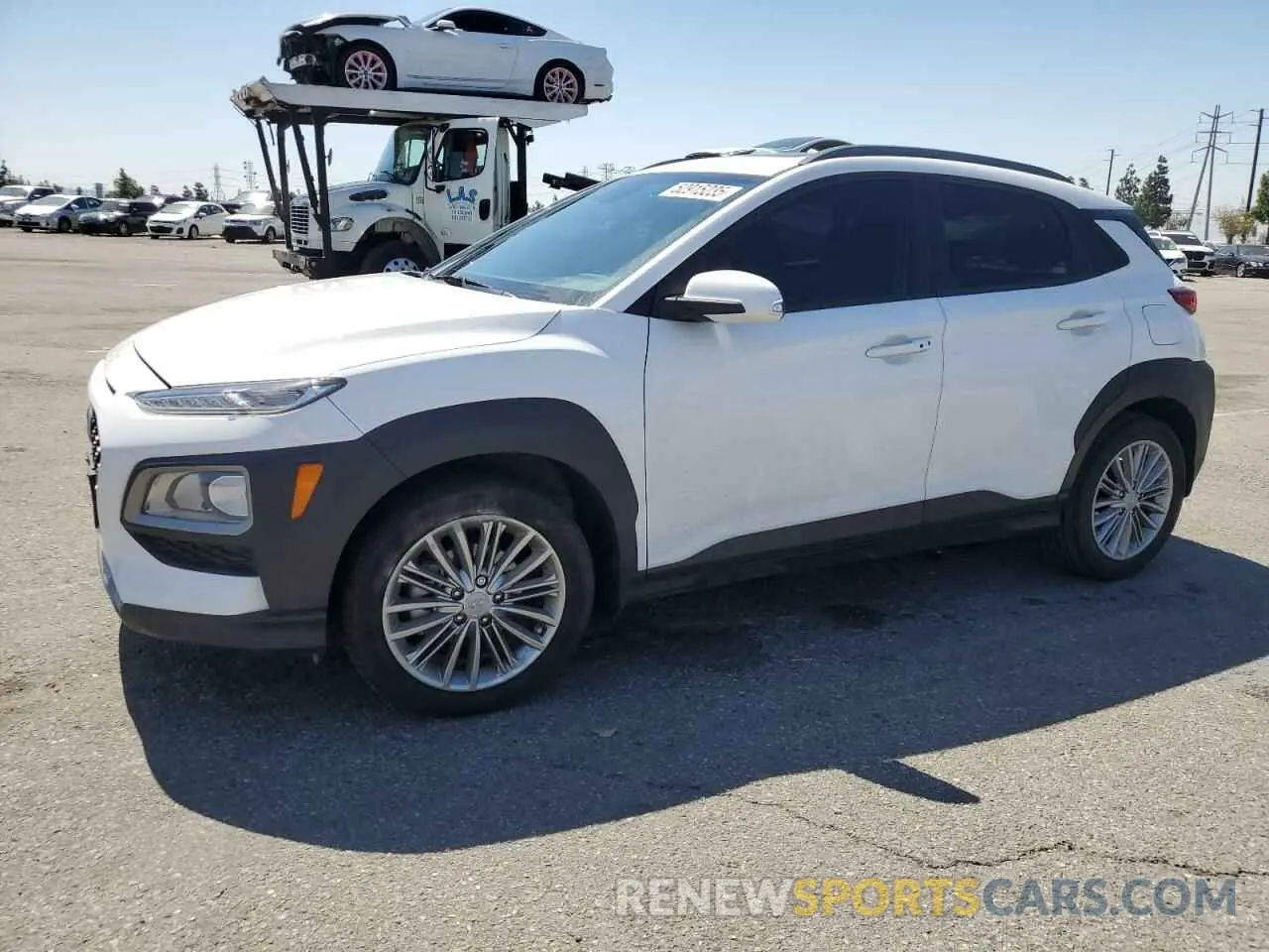 1 Photograph of a damaged car KM8K62AA5MU714002 HYUNDAI KONA 2021
