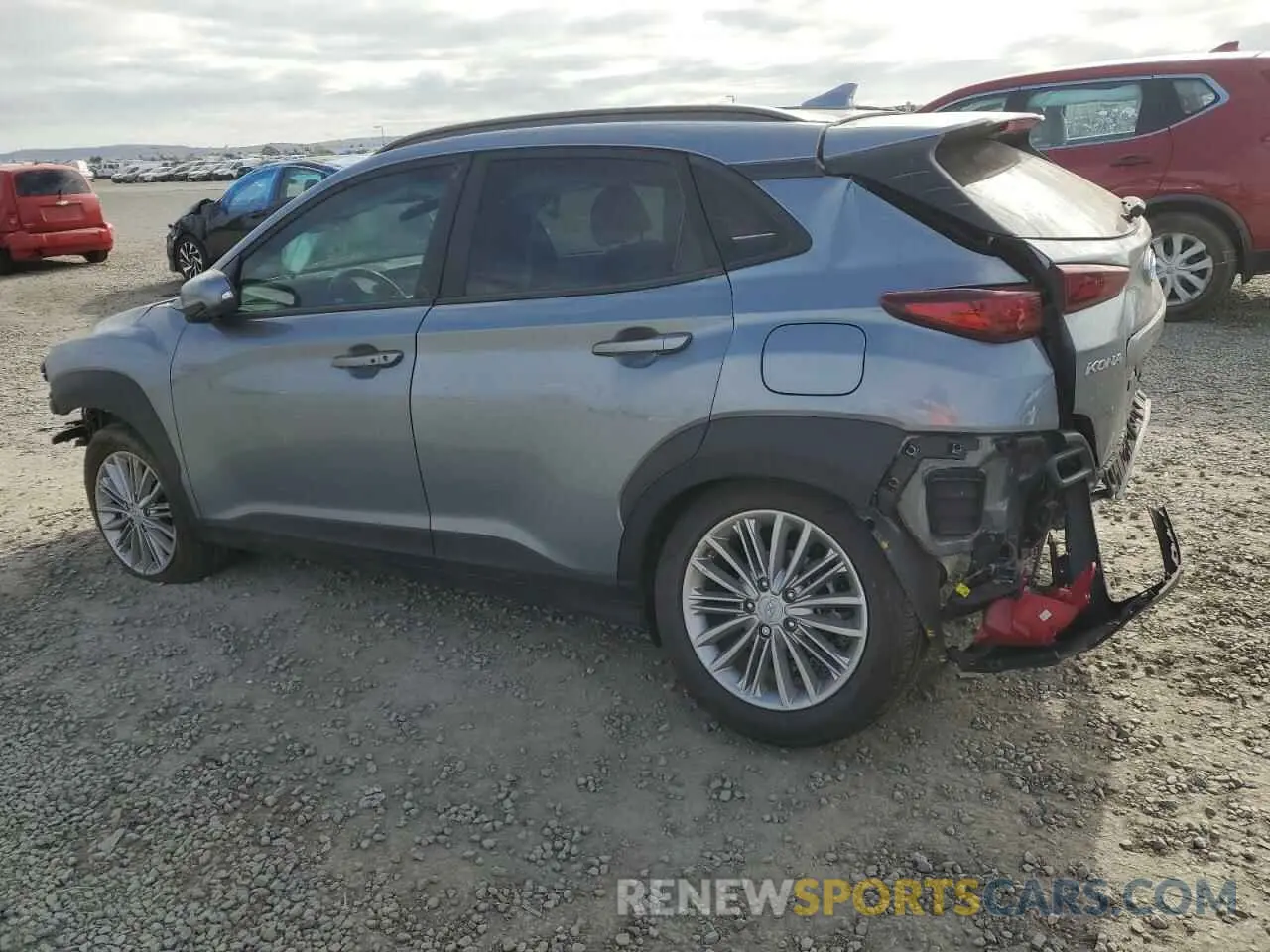 2 Photograph of a damaged car KM8K62AA8MU691170 HYUNDAI KONA 2021