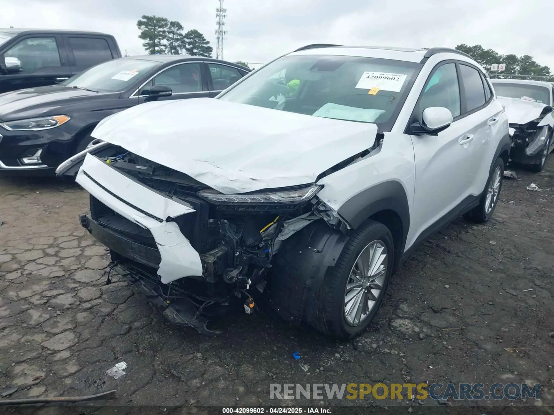 2 Photograph of a damaged car KM8K62AAXMU601100 HYUNDAI KONA 2021