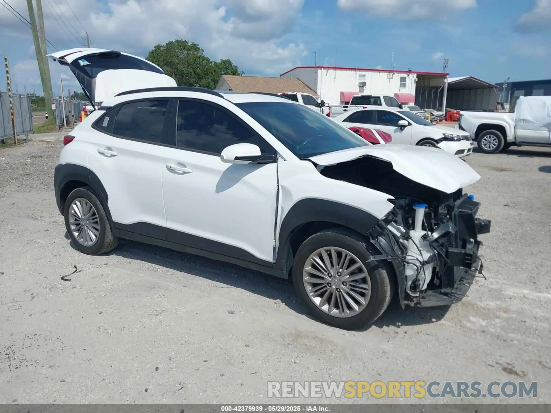 1 Photograph of a damaged car KM8K62AAXMU734231 HYUNDAI KONA 2021