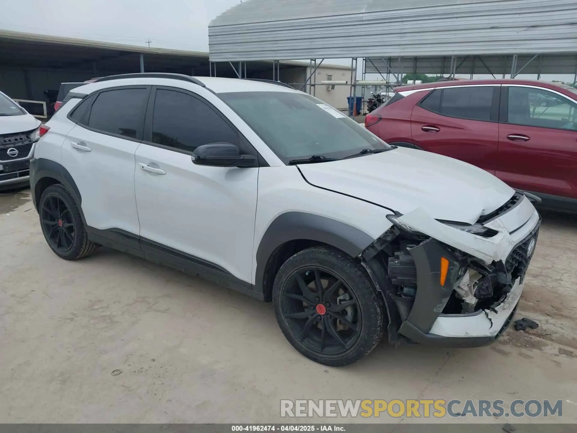 1 Photograph of a damaged car KM8K63A51MU675692 HYUNDAI KONA 2021