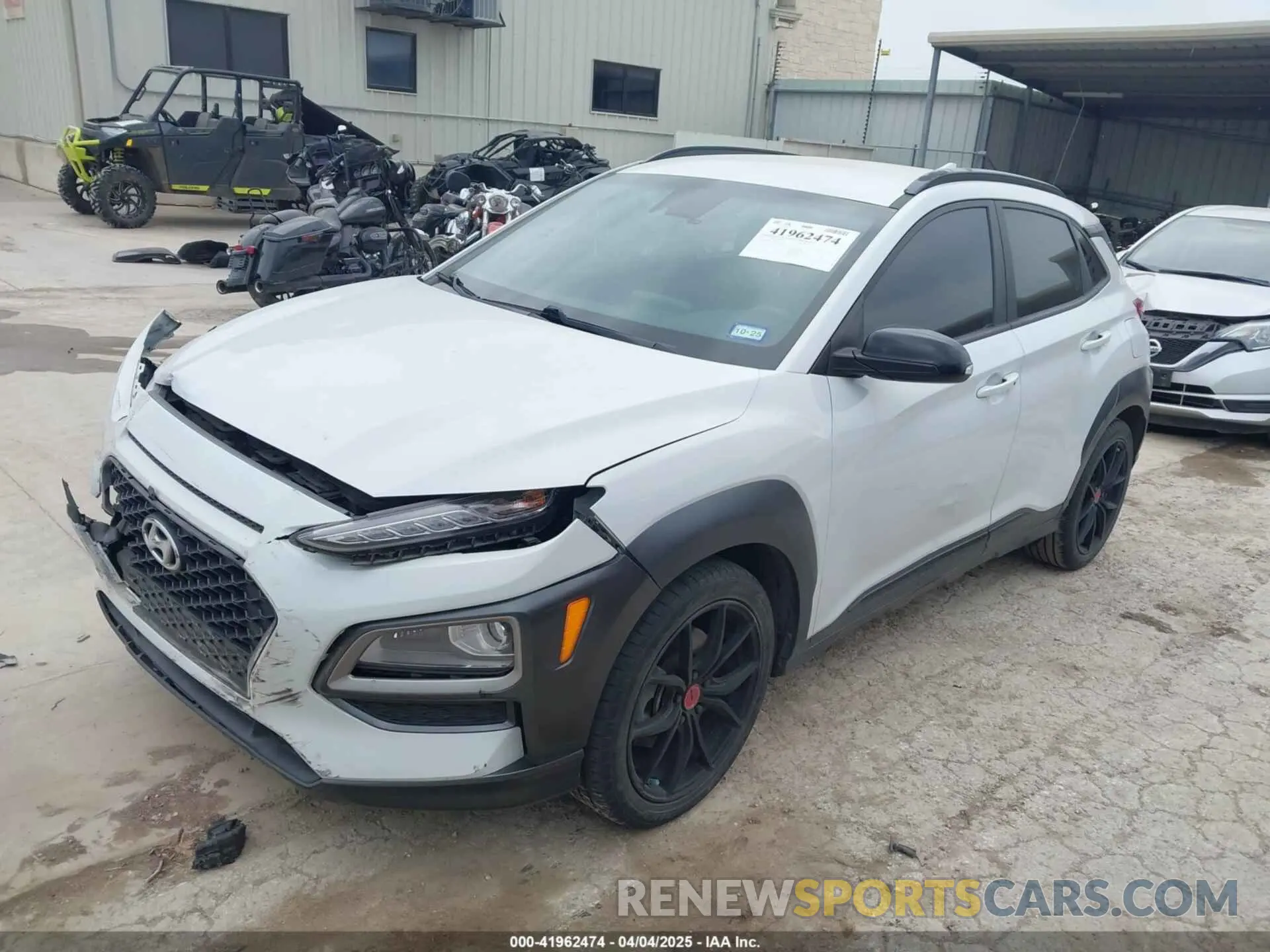 2 Photograph of a damaged car KM8K63A51MU675692 HYUNDAI KONA 2021