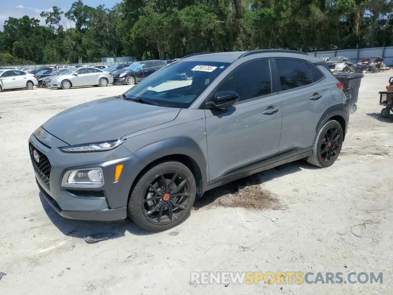 1 Photograph of a damaged car KM8K63A57MU689368 HYUNDAI KONA 2021