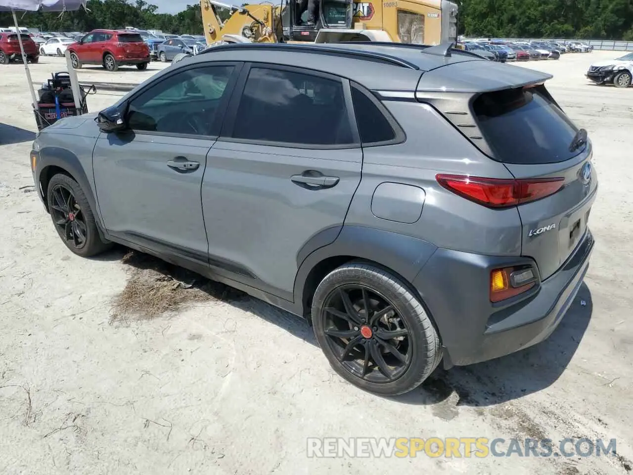 2 Photograph of a damaged car KM8K63A57MU689368 HYUNDAI KONA 2021