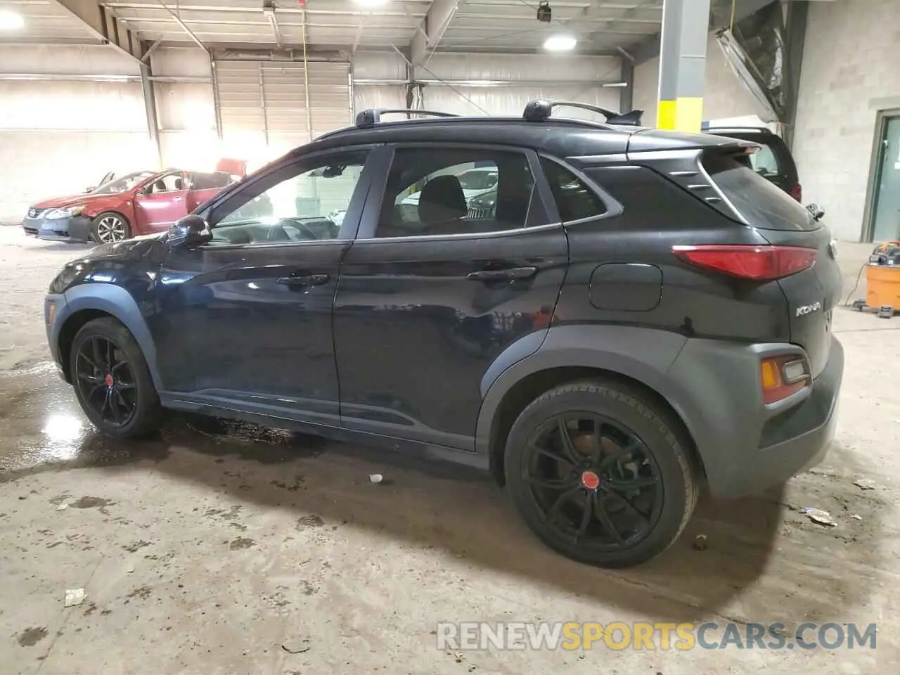 2 Photograph of a damaged car KM8K6CA50MU727491 HYUNDAI KONA 2021