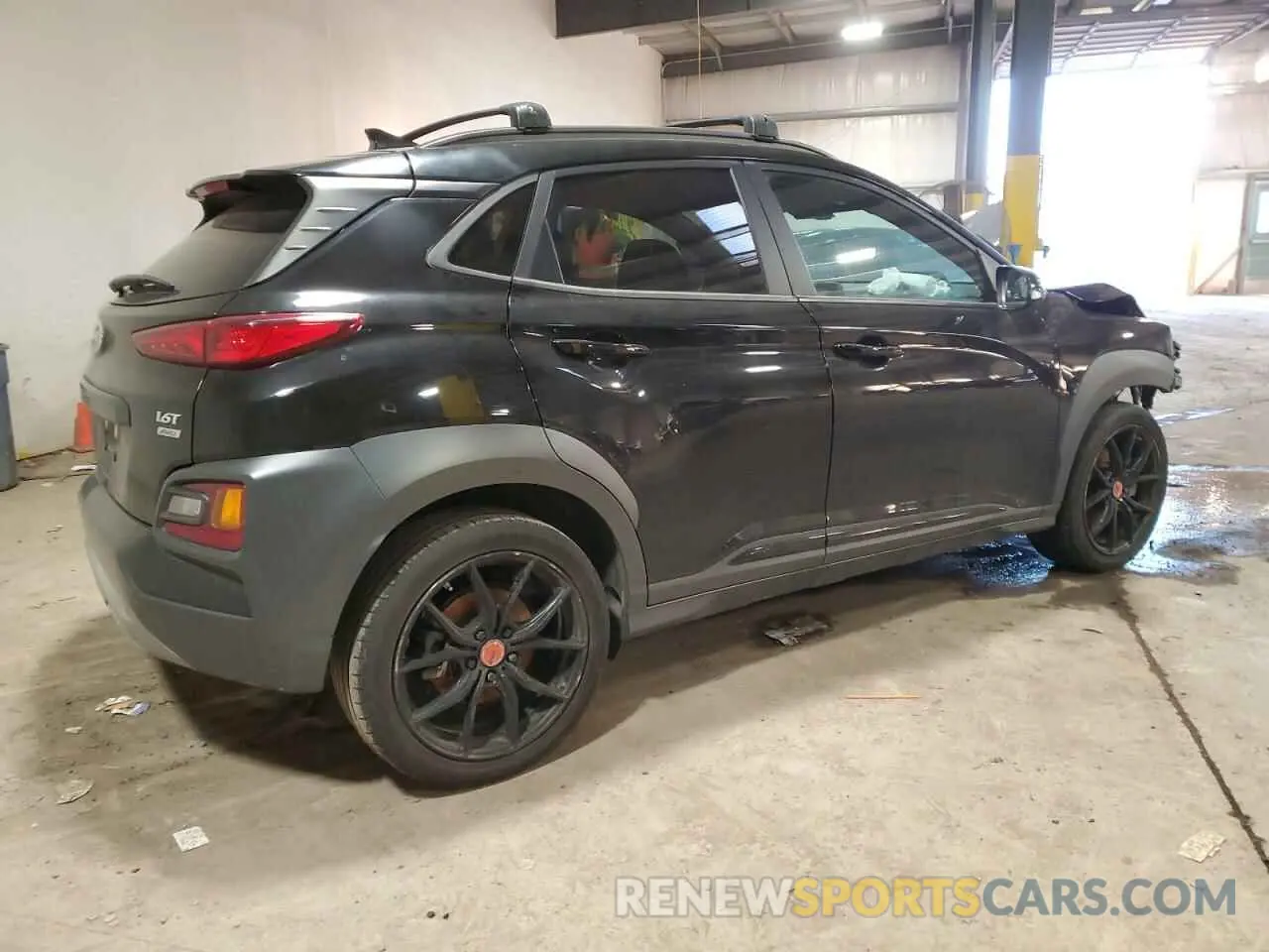 3 Photograph of a damaged car KM8K6CA50MU727491 HYUNDAI KONA 2021