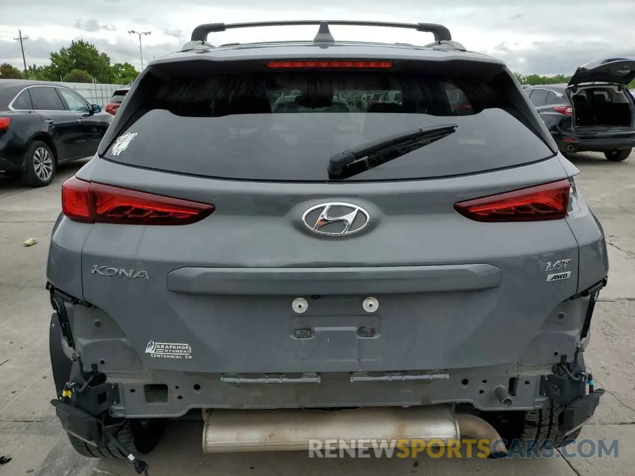 6 Photograph of a damaged car KM8K6CA5XMU675836 HYUNDAI KONA 2021