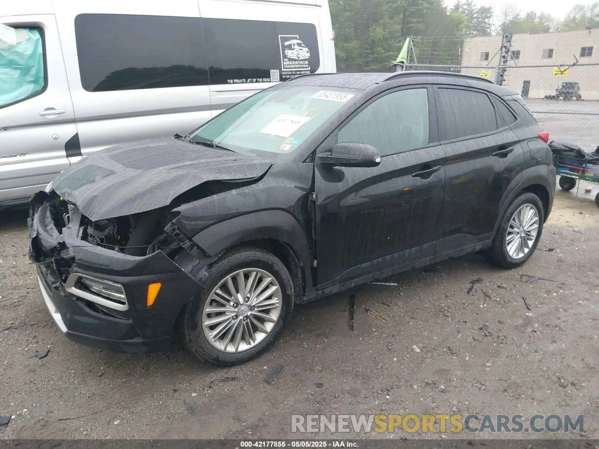 2 Photograph of a damaged car KM8K6CAA3MU682348 HYUNDAI KONA 2021
