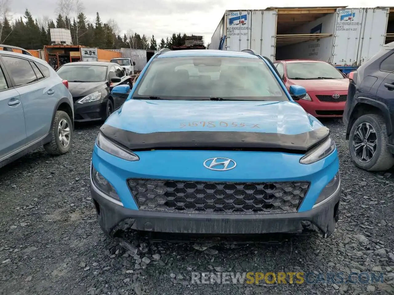 5 Photograph of a damaged car KM8K1CAB6NU764552 HYUNDAI KONA 2022