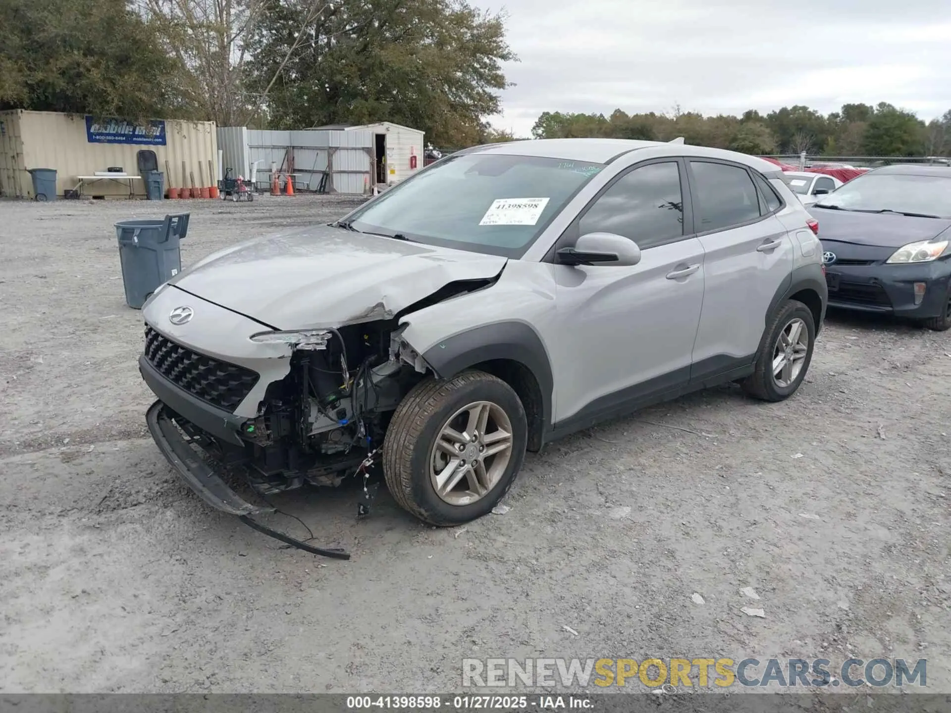 2 Photograph of a damaged car KM8K22AB0NU772332 HYUNDAI KONA 2022