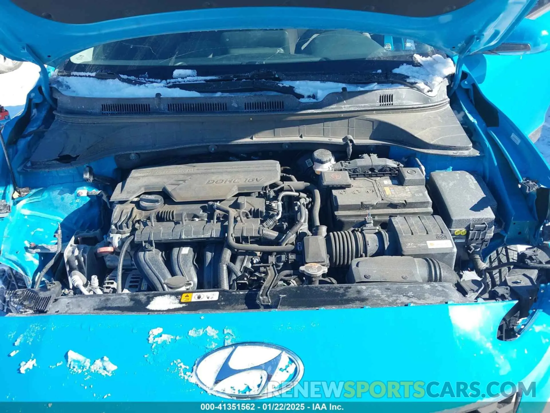10 Photograph of a damaged car KM8K22AB0NU873371 HYUNDAI KONA 2022