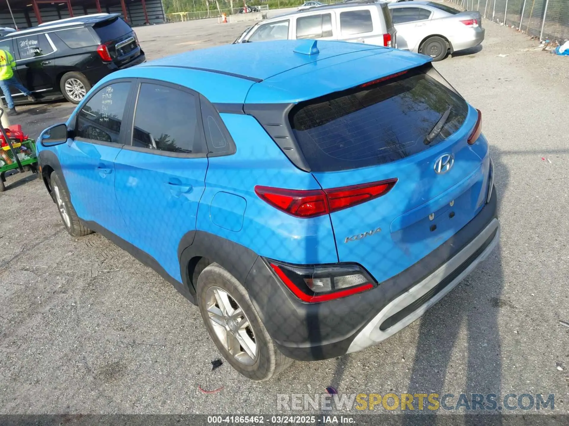 3 Photograph of a damaged car KM8K22AB1NU771321 HYUNDAI KONA 2022