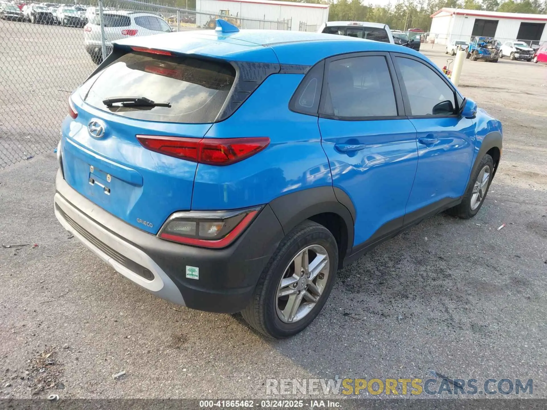 4 Photograph of a damaged car KM8K22AB1NU771321 HYUNDAI KONA 2022