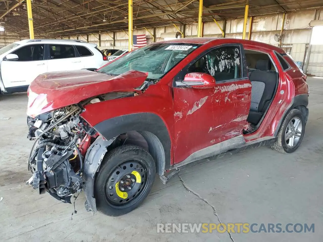 1 Photograph of a damaged car KM8K22AB1NU820579 HYUNDAI KONA 2022