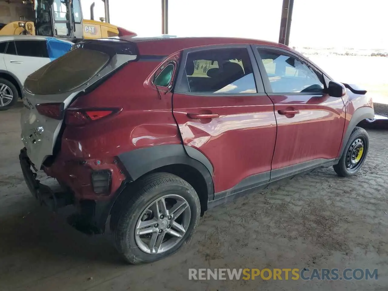3 Photograph of a damaged car KM8K22AB1NU820579 HYUNDAI KONA 2022