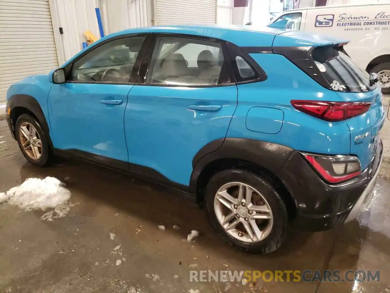 2 Photograph of a damaged car KM8K22AB2NU771599 HYUNDAI KONA 2022