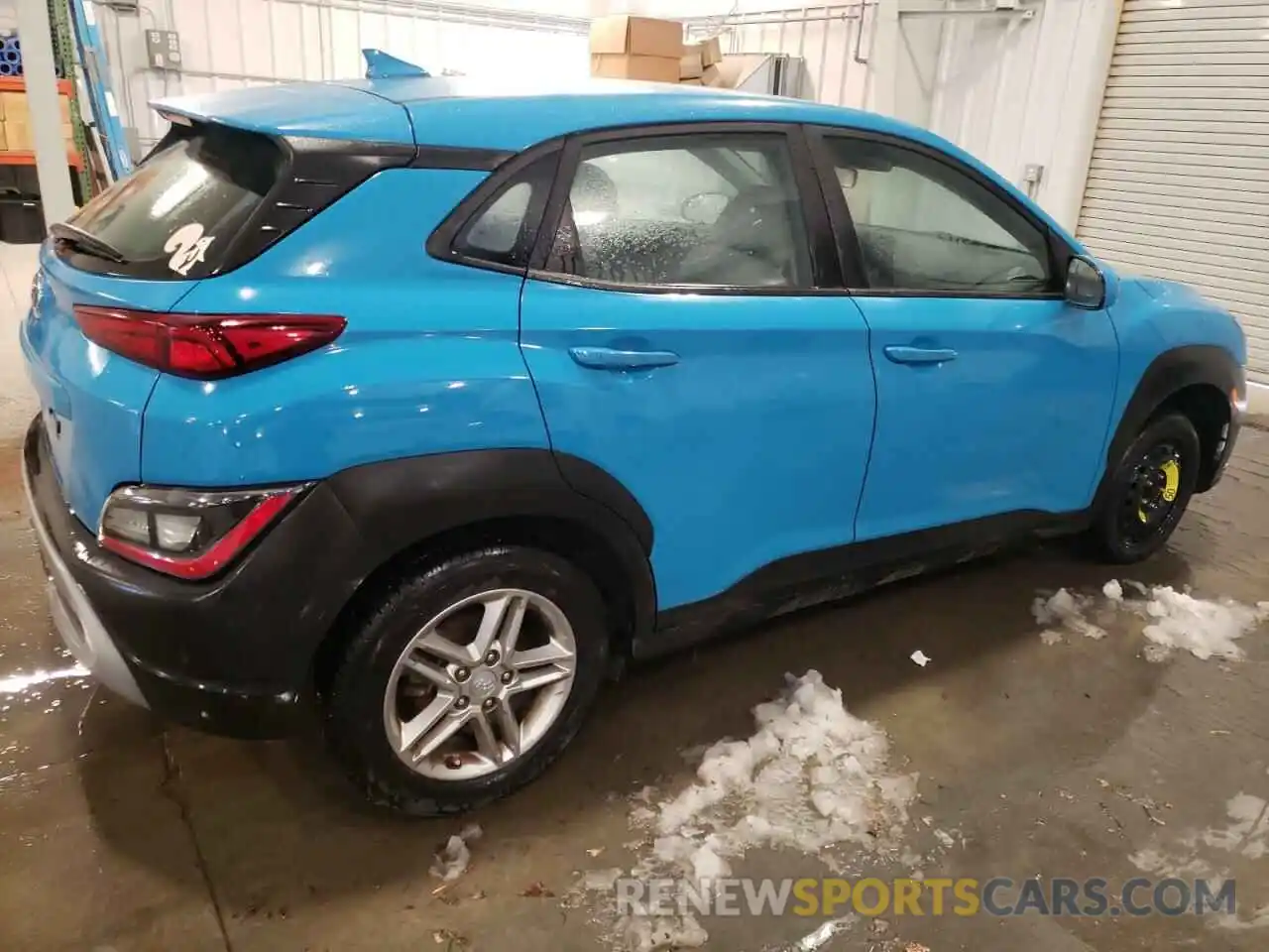 3 Photograph of a damaged car KM8K22AB2NU771599 HYUNDAI KONA 2022