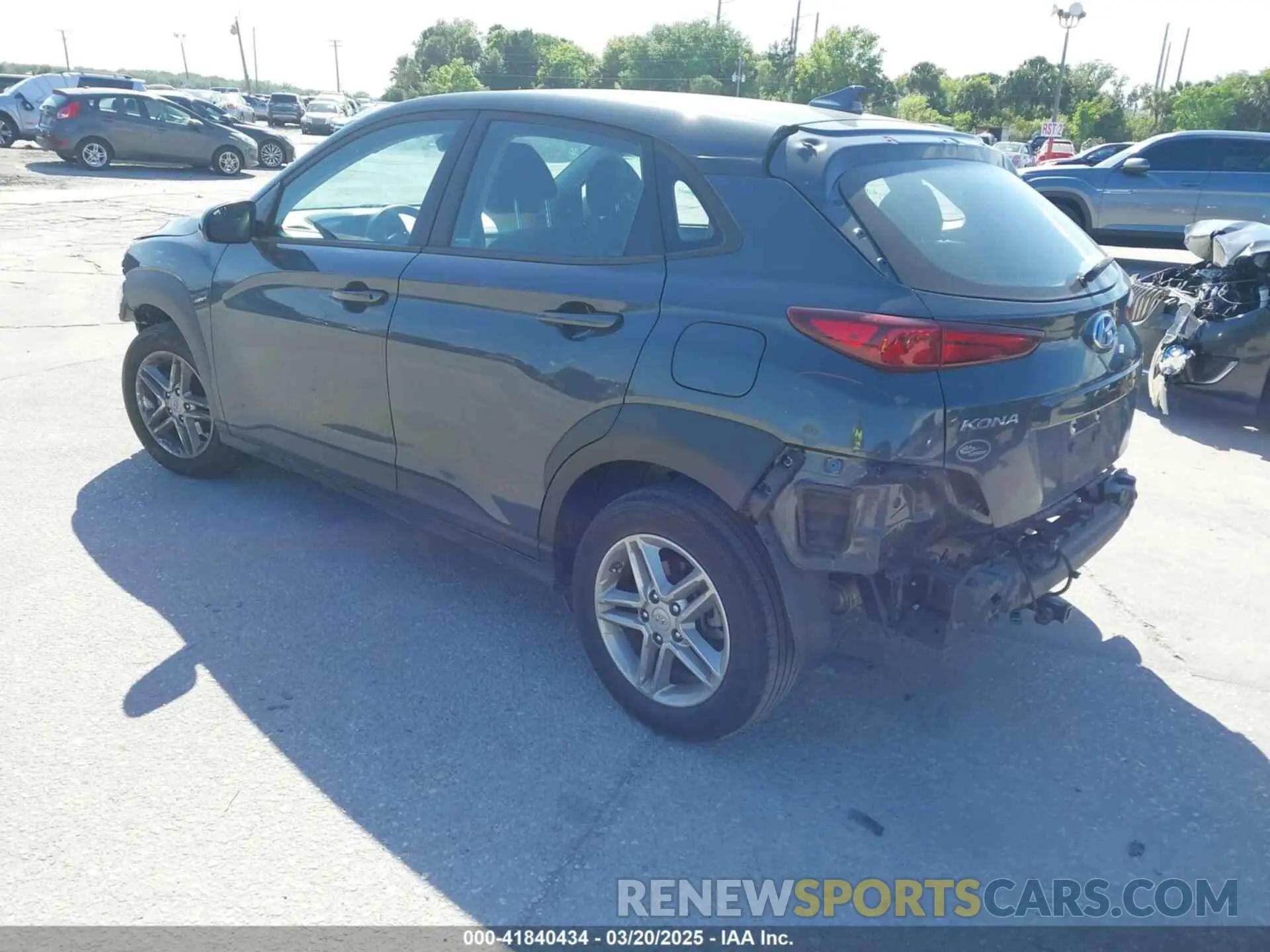 3 Photograph of a damaged car KM8K22AB4NU763892 HYUNDAI KONA 2022