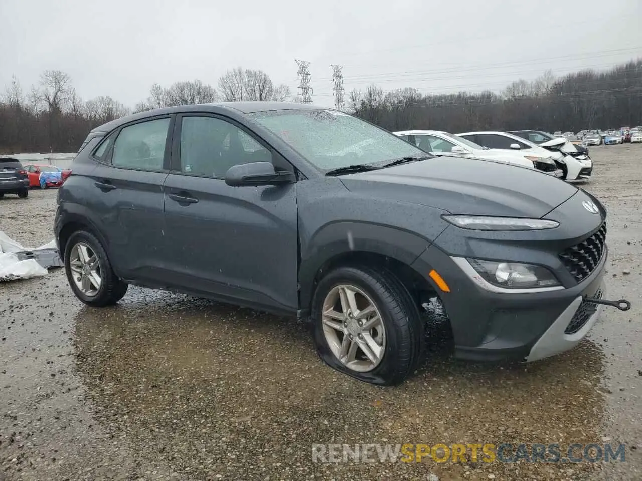 4 Photograph of a damaged car KM8K22AB6NU763750 HYUNDAI KONA 2022
