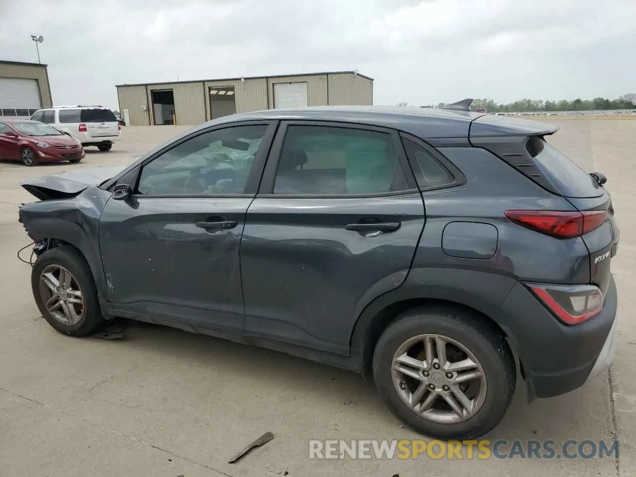 2 Photograph of a damaged car KM8K22AB6NU818763 HYUNDAI KONA 2022
