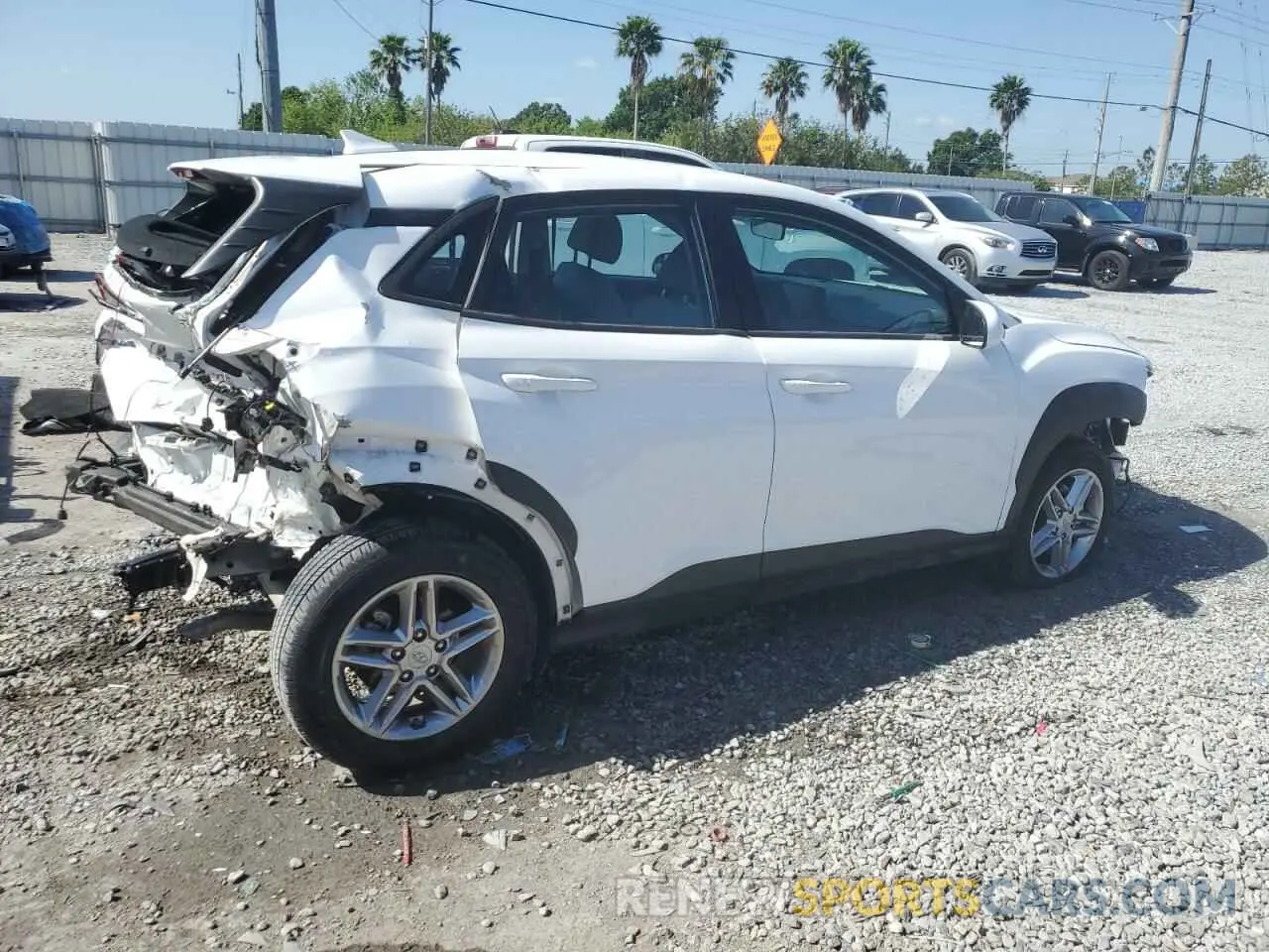 3 Photograph of a damaged car KM8K22AB7NU899045 HYUNDAI KONA 2022