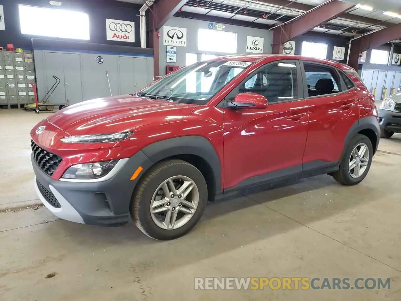 1 Photograph of a damaged car KM8K22AB8NU866586 HYUNDAI KONA 2022