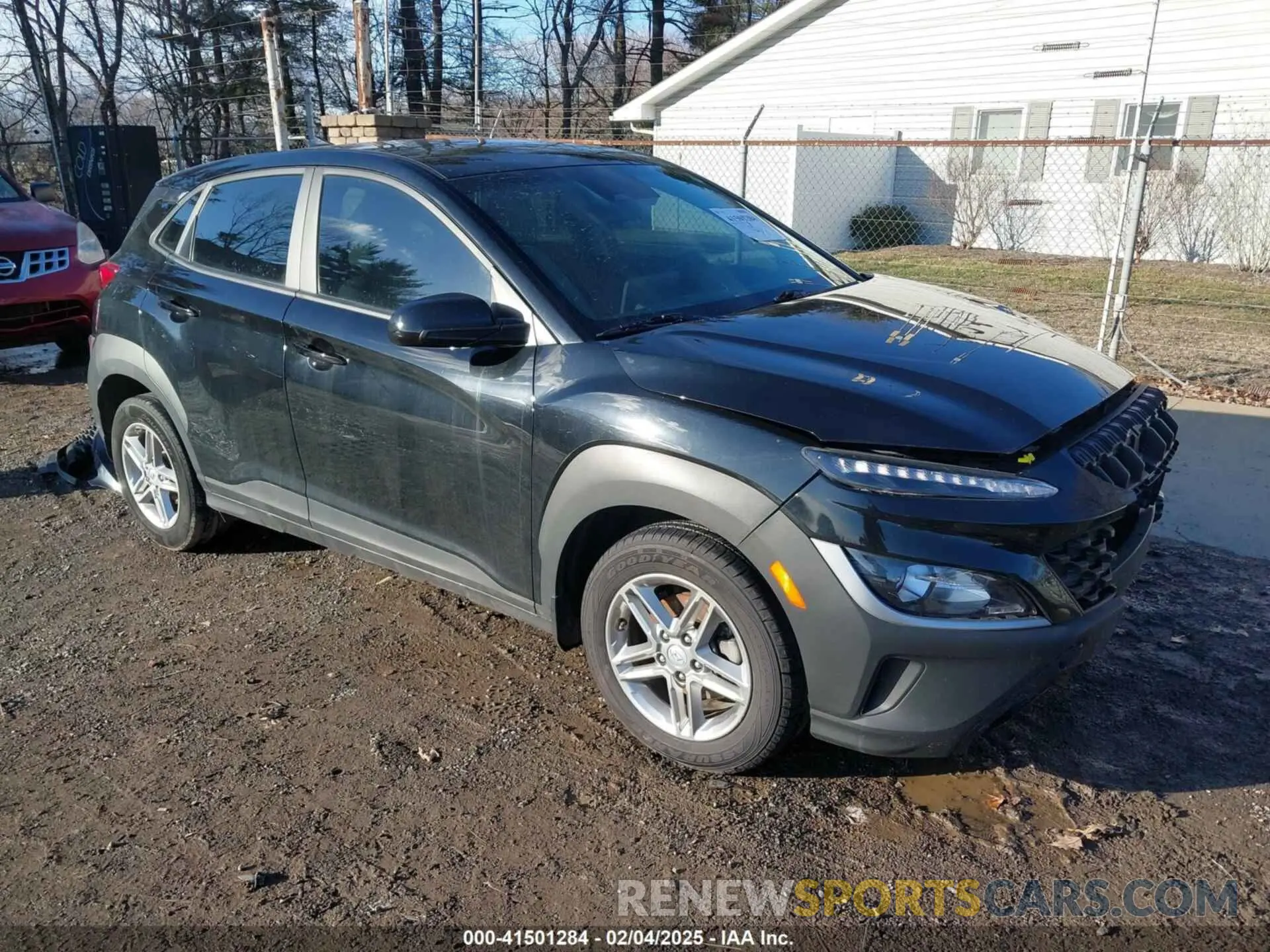 1 Photograph of a damaged car KM8K22AB9NU875233 HYUNDAI KONA 2022