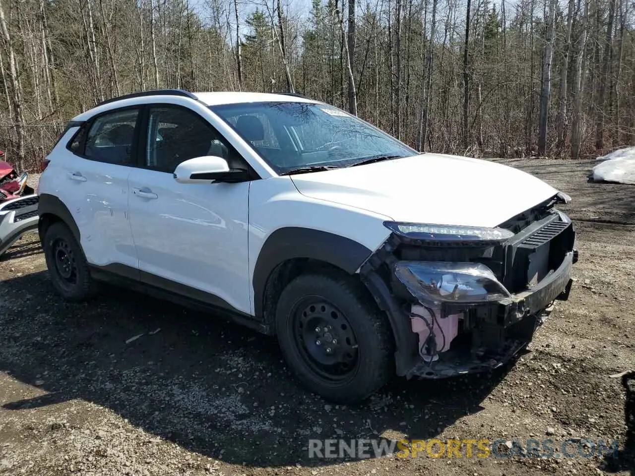 4 Photograph of a damaged car KM8K22ABXNU781216 HYUNDAI KONA 2022