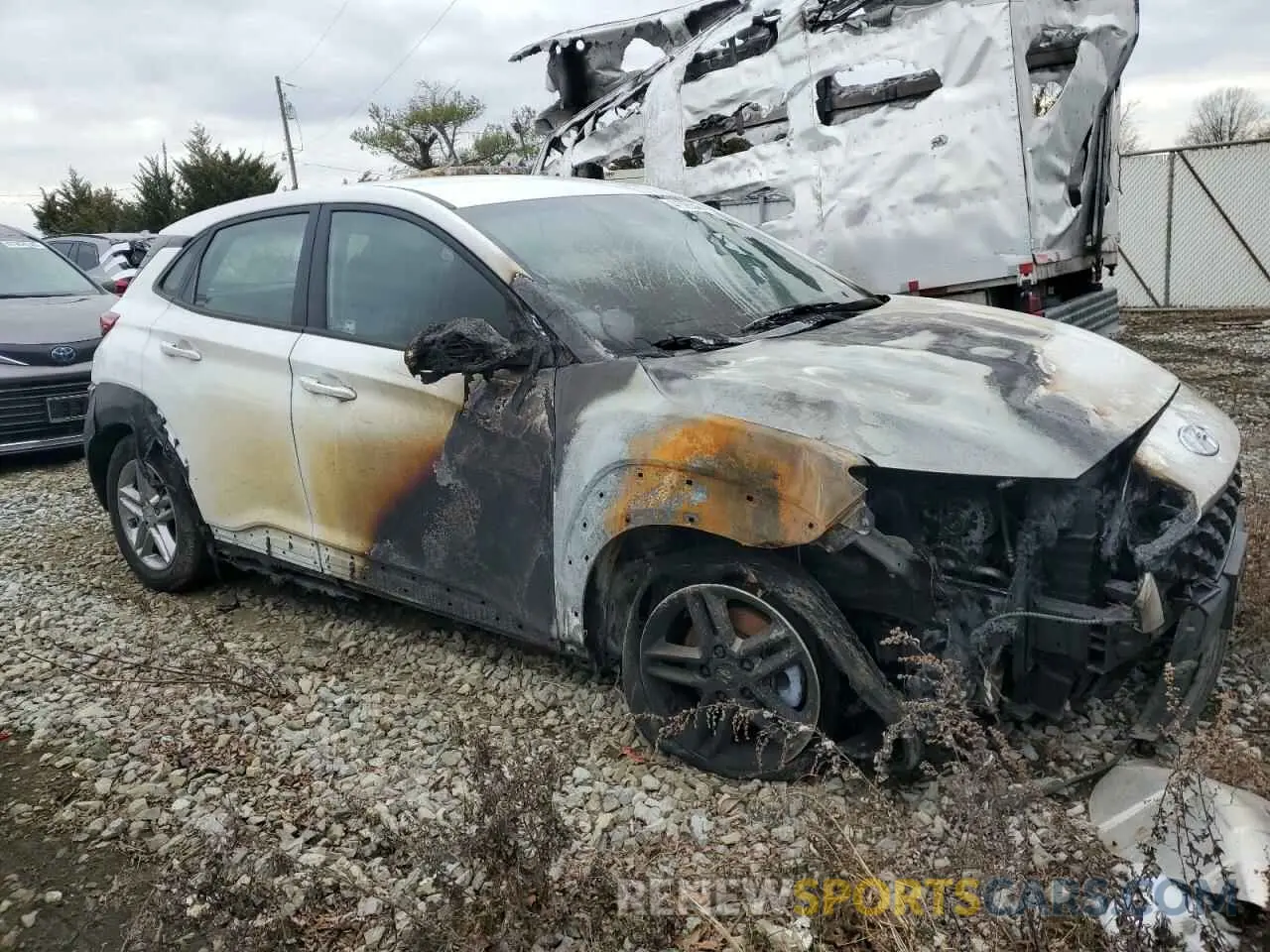 4 Photograph of a damaged car KM8K22ABXNU871868 HYUNDAI KONA 2022