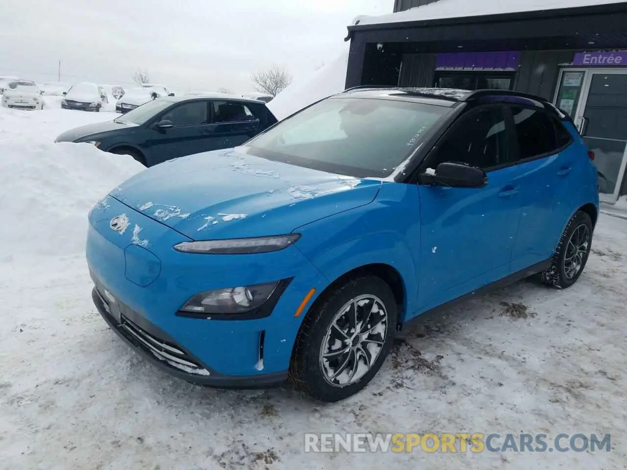 1 Photograph of a damaged car KM8K23AG5NU155073 HYUNDAI KONA 2022