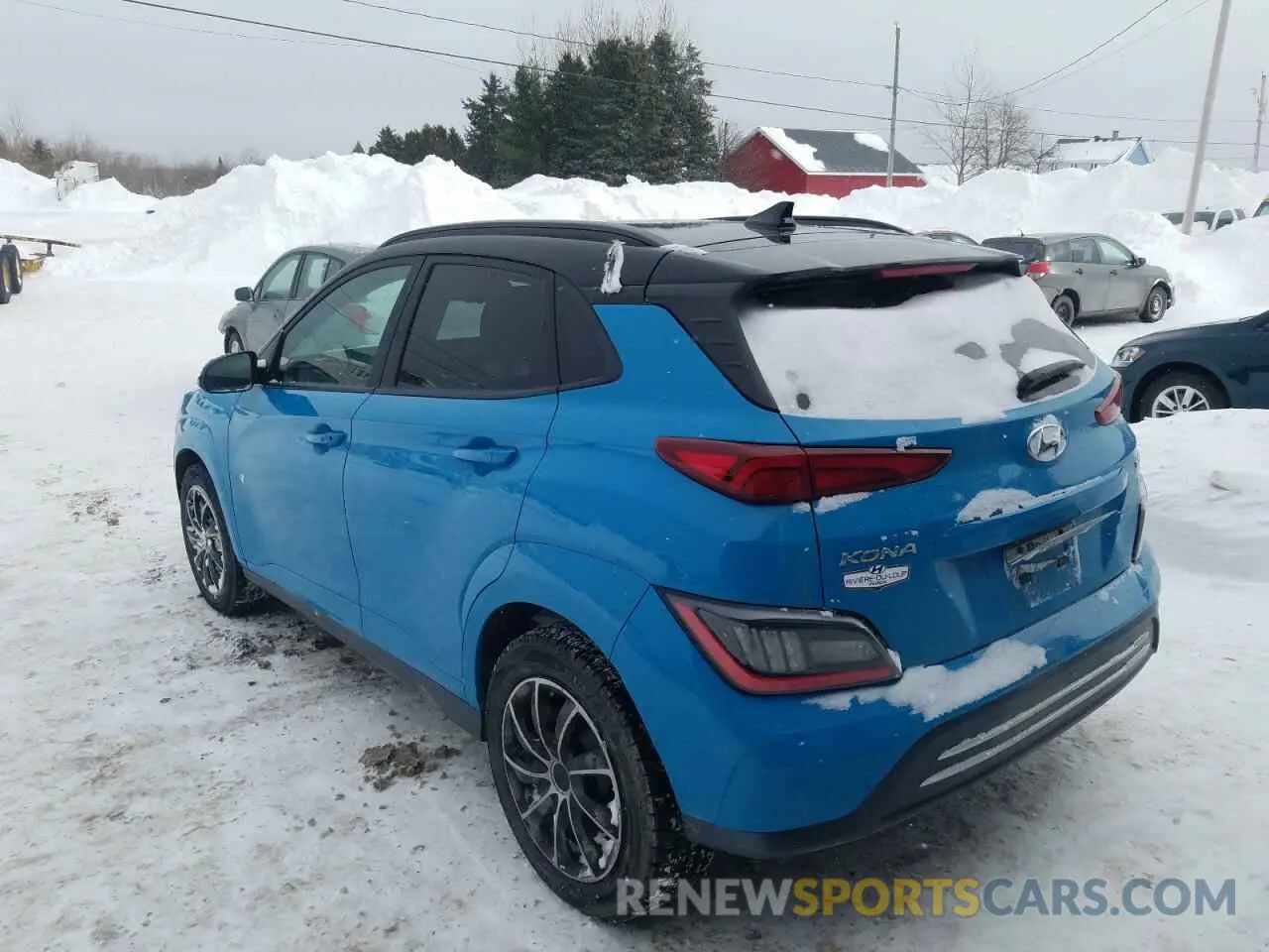 2 Photograph of a damaged car KM8K23AG5NU155073 HYUNDAI KONA 2022