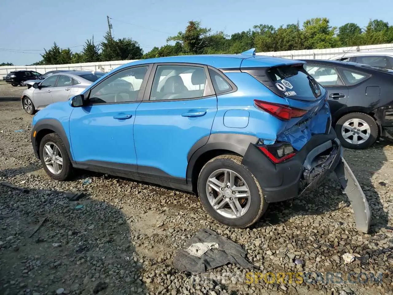 2 Photograph of a damaged car KM8K2CAB0NU866281 HYUNDAI KONA 2022