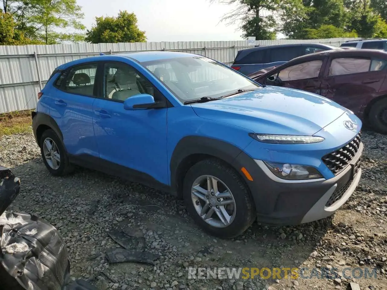 4 Photograph of a damaged car KM8K2CAB0NU866281 HYUNDAI KONA 2022