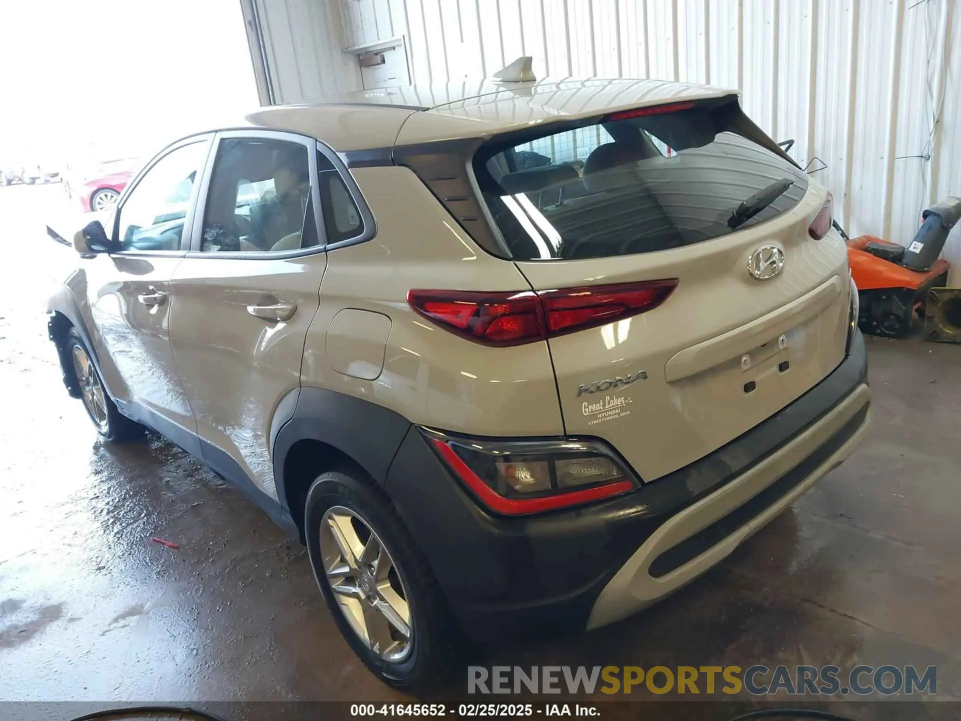 3 Photograph of a damaged car KM8K2CAB2NU759376 HYUNDAI KONA 2022