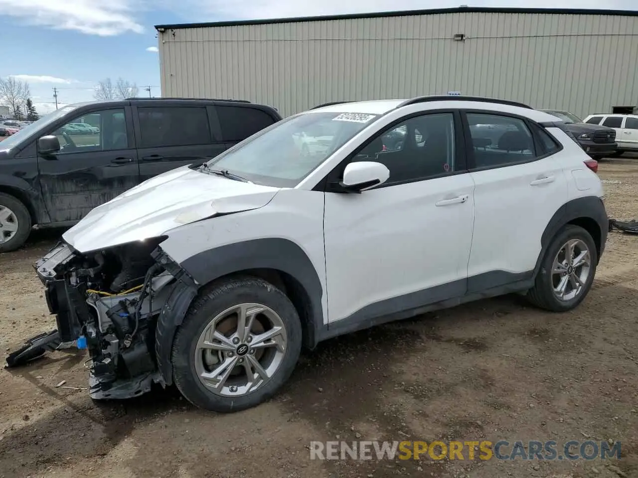 1 Photograph of a damaged car KM8K2CAB2NU863916 HYUNDAI KONA 2022