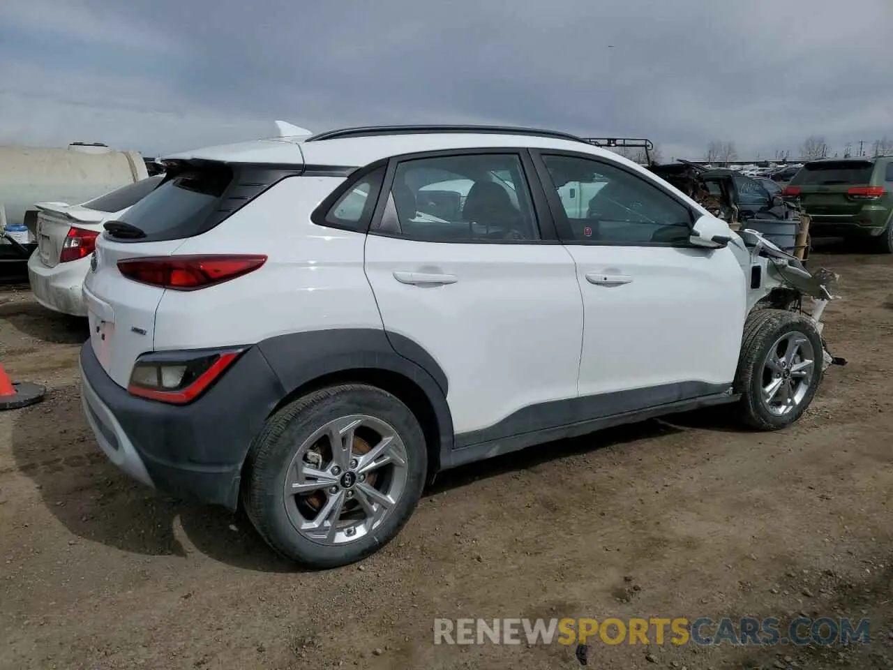 3 Photograph of a damaged car KM8K2CAB2NU863916 HYUNDAI KONA 2022