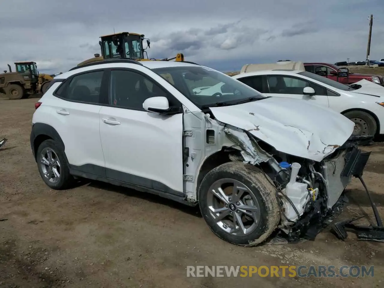 4 Photograph of a damaged car KM8K2CAB2NU863916 HYUNDAI KONA 2022
