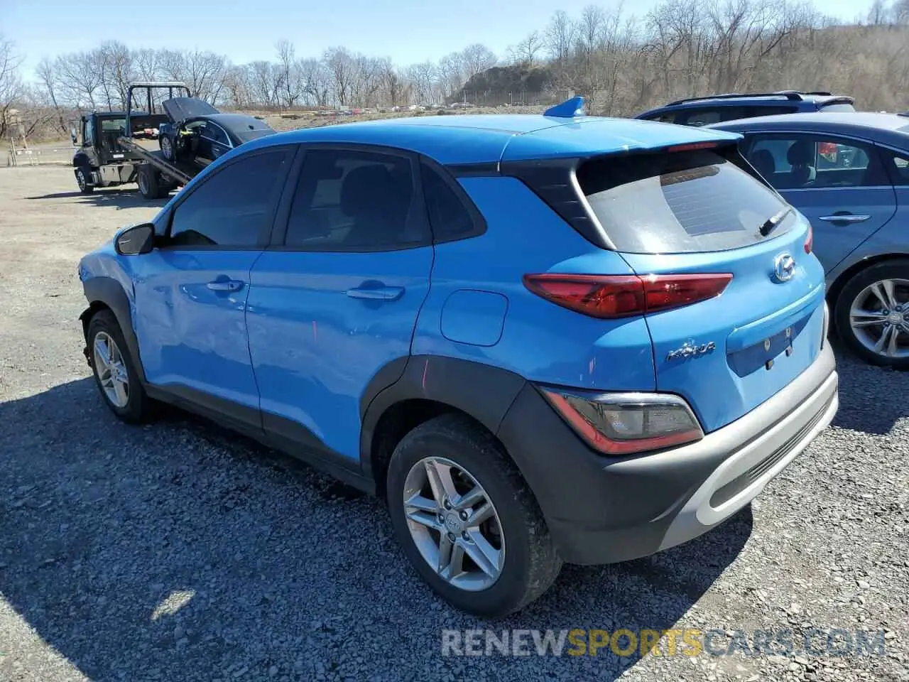 2 Photograph of a damaged car KM8K2CAB3NU866257 HYUNDAI KONA 2022