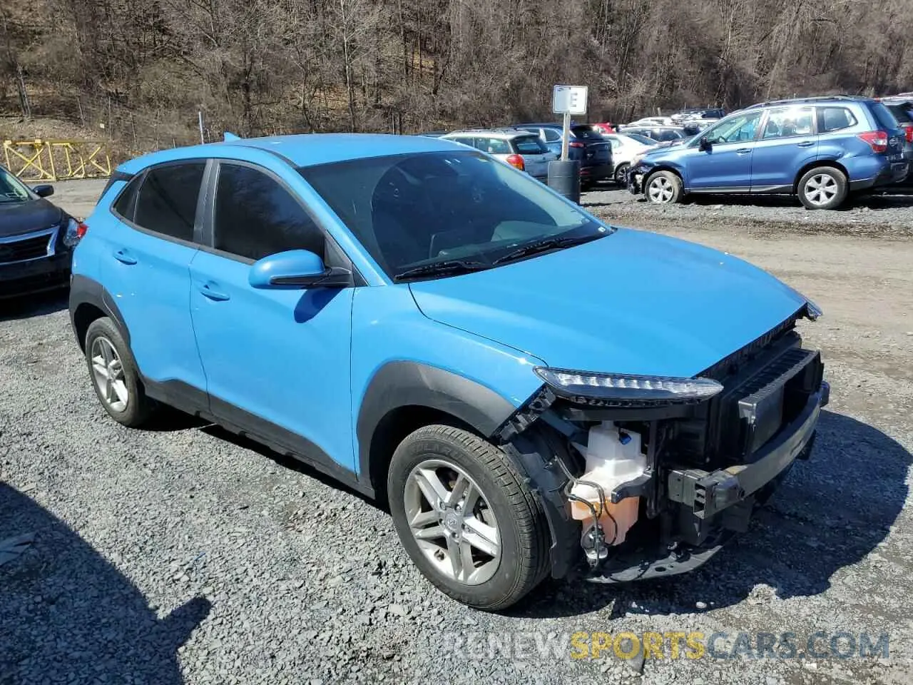 4 Photograph of a damaged car KM8K2CAB3NU866257 HYUNDAI KONA 2022