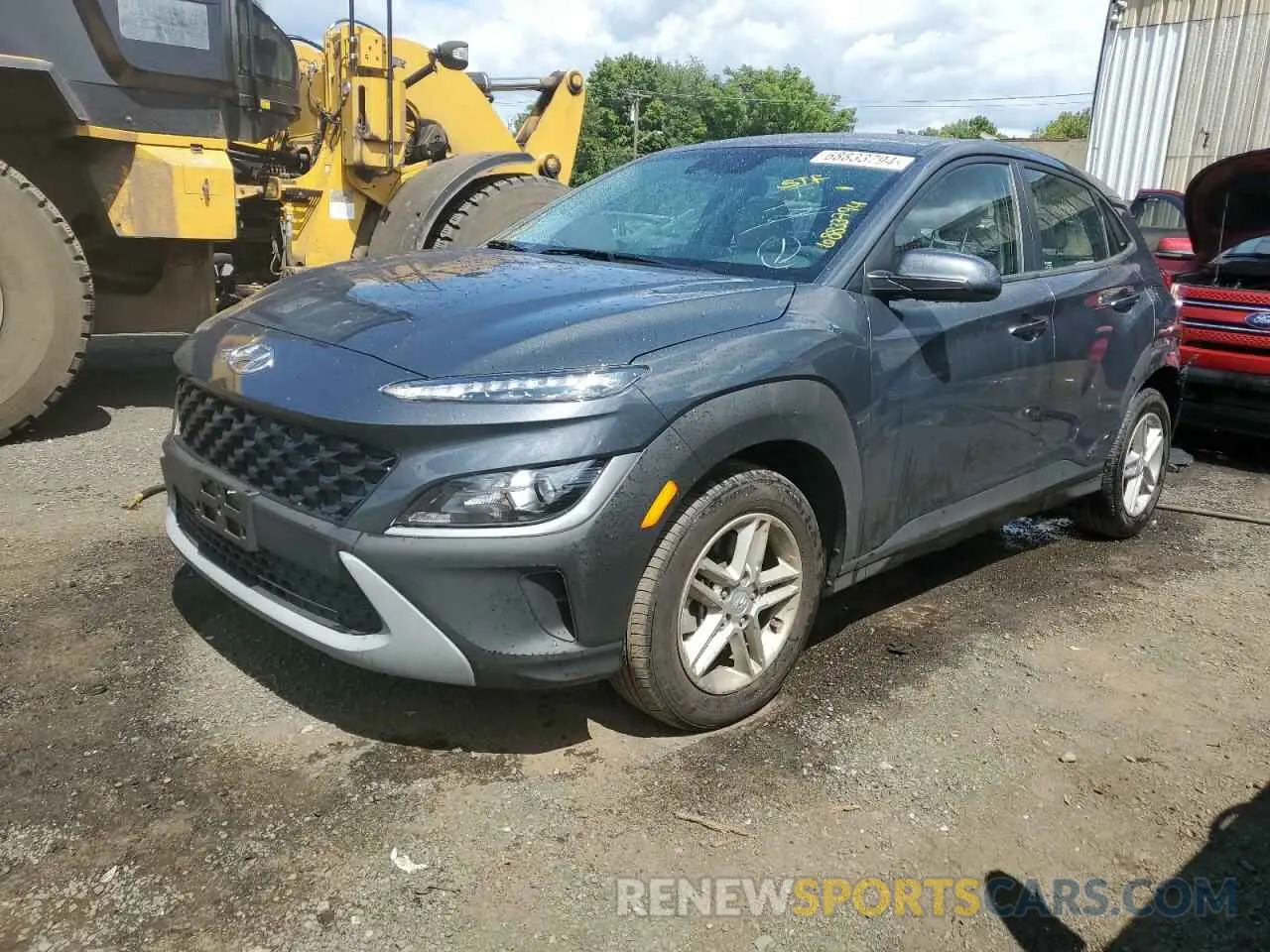 1 Photograph of a damaged car KM8K2CAB3NU867764 HYUNDAI KONA 2022