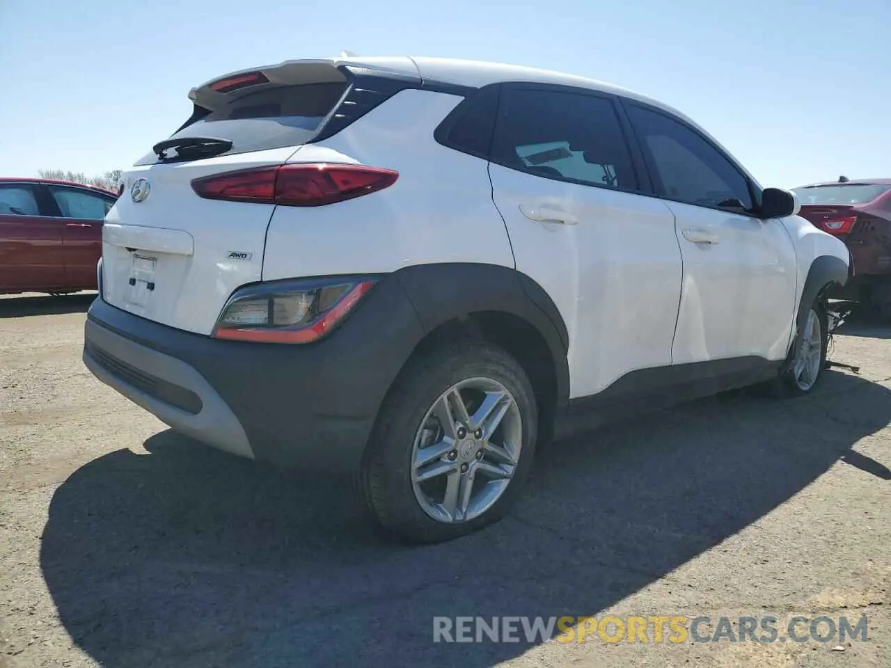 3 Photograph of a damaged car KM8K2CAB4NU764272 HYUNDAI KONA 2022