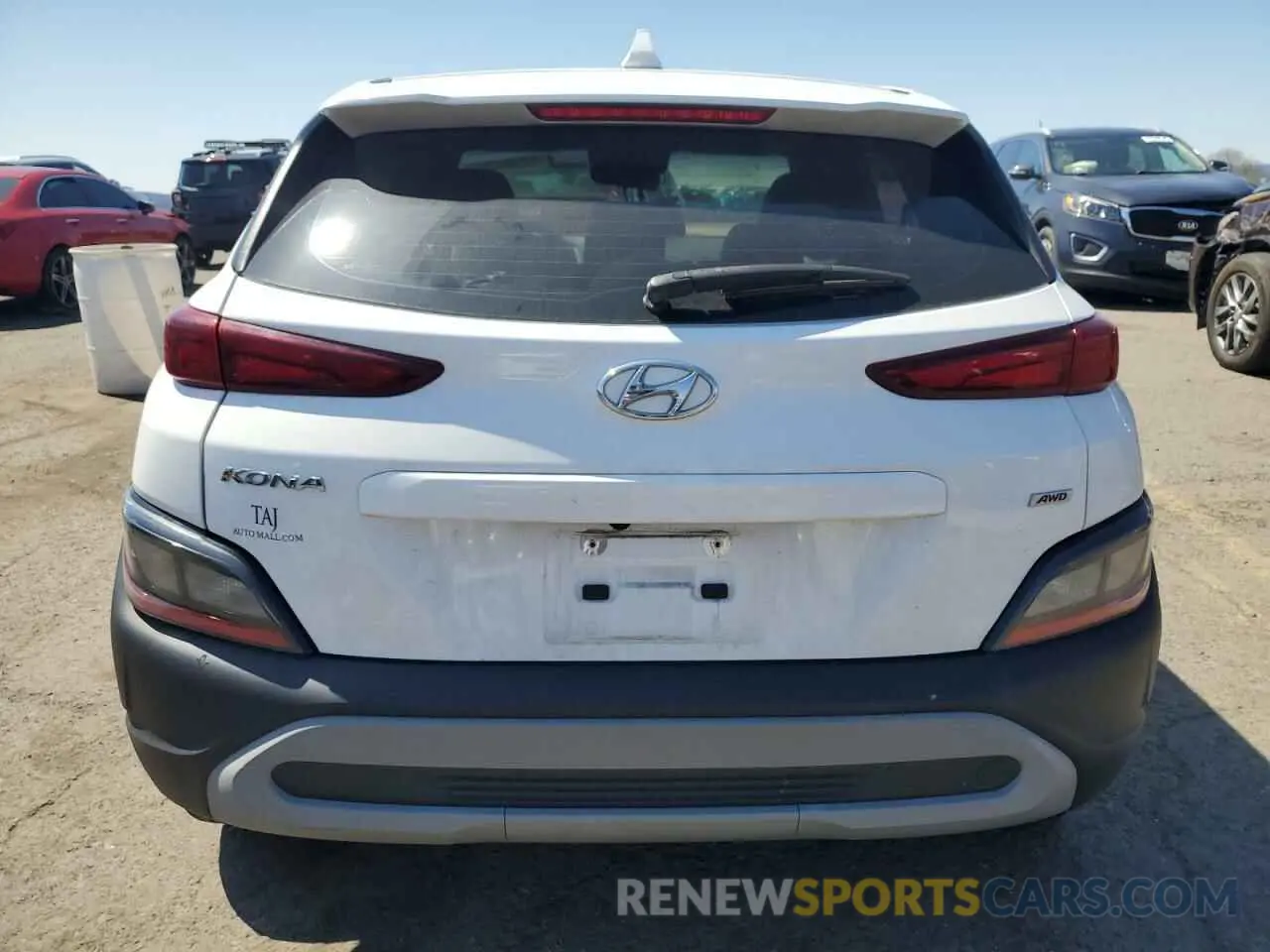 6 Photograph of a damaged car KM8K2CAB4NU764272 HYUNDAI KONA 2022