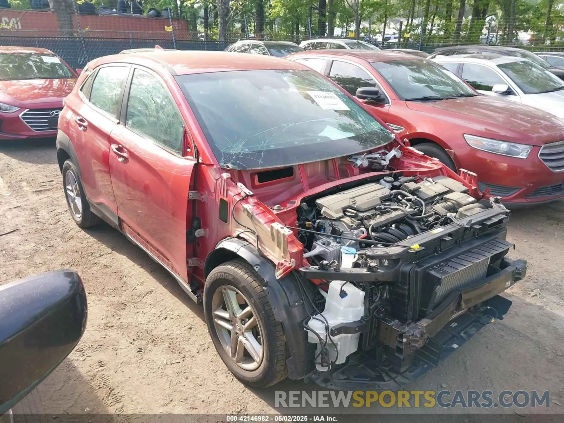 1 Photograph of a damaged car KM8K2CAB4NU825653 HYUNDAI KONA 2022