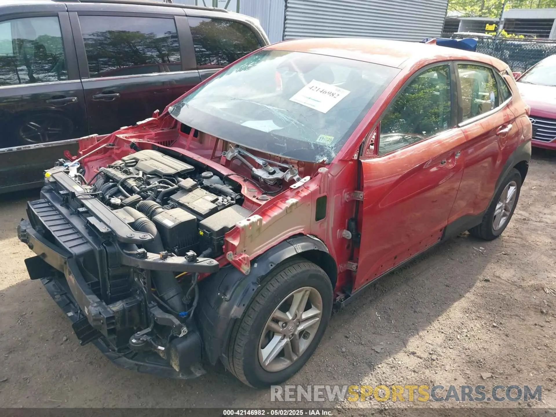 2 Photograph of a damaged car KM8K2CAB4NU825653 HYUNDAI KONA 2022