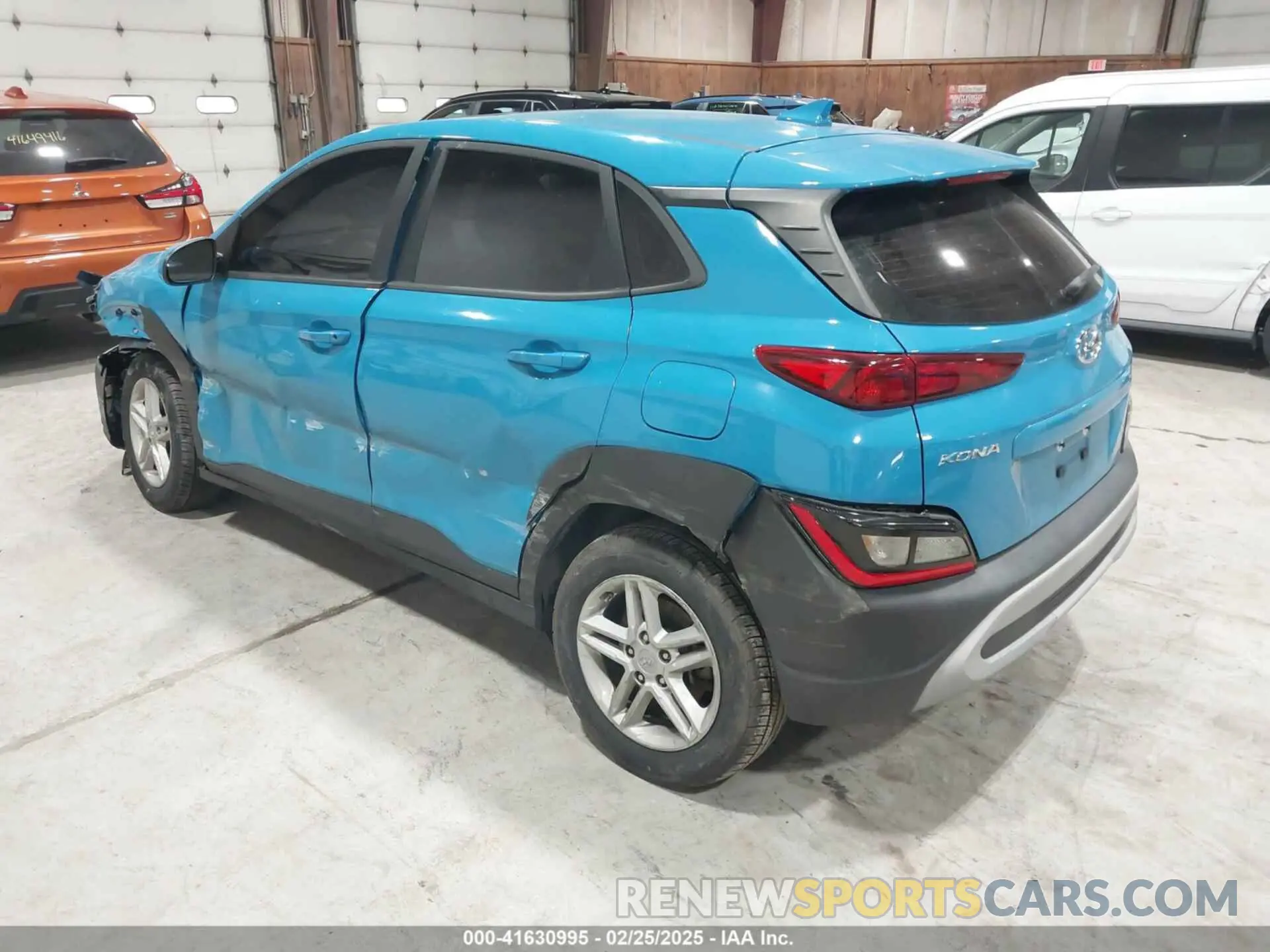 3 Photograph of a damaged car KM8K2CAB4NU878255 HYUNDAI KONA 2022