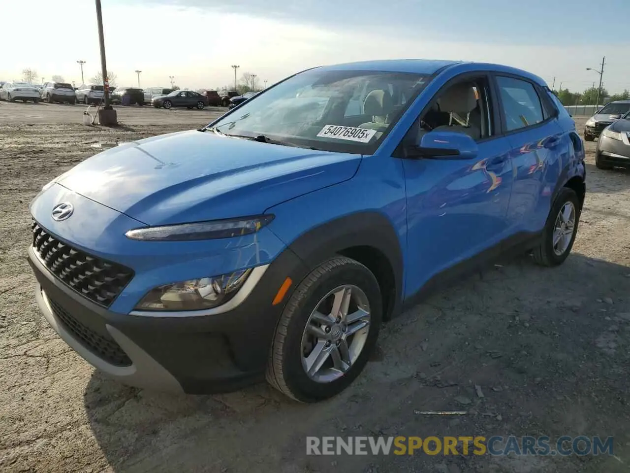 1 Photograph of a damaged car KM8K2CAB6NU891797 HYUNDAI KONA 2022
