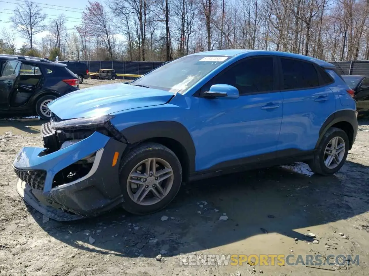 1 Photograph of a damaged car KM8K2CAB8NU797436 HYUNDAI KONA 2022